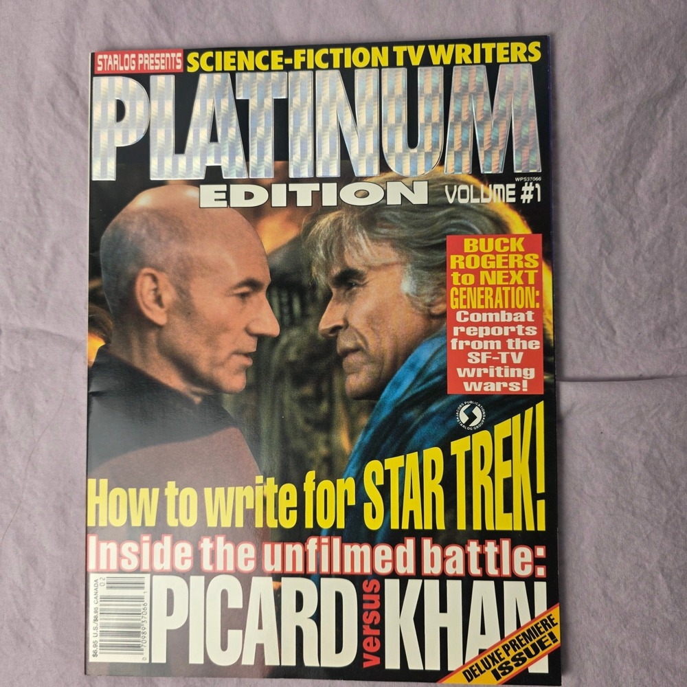 VTG 1993 Starlog Platinum Edition Vol 1 Sci-Fi TV Writers Star Trek Magazine